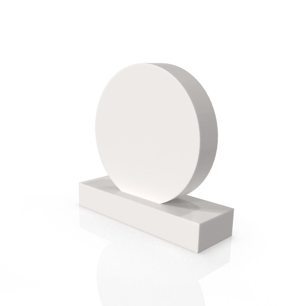 Tillie with Standard Base in Glacier White