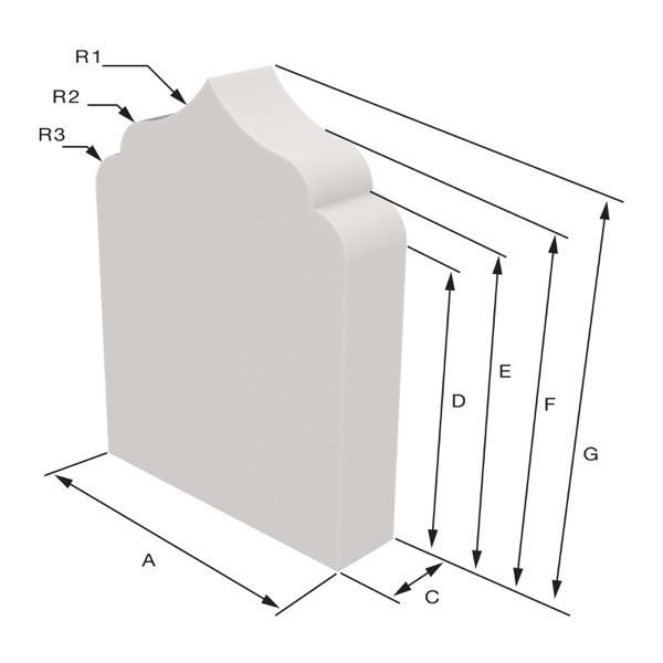 Arwa model Sizing Dimensions